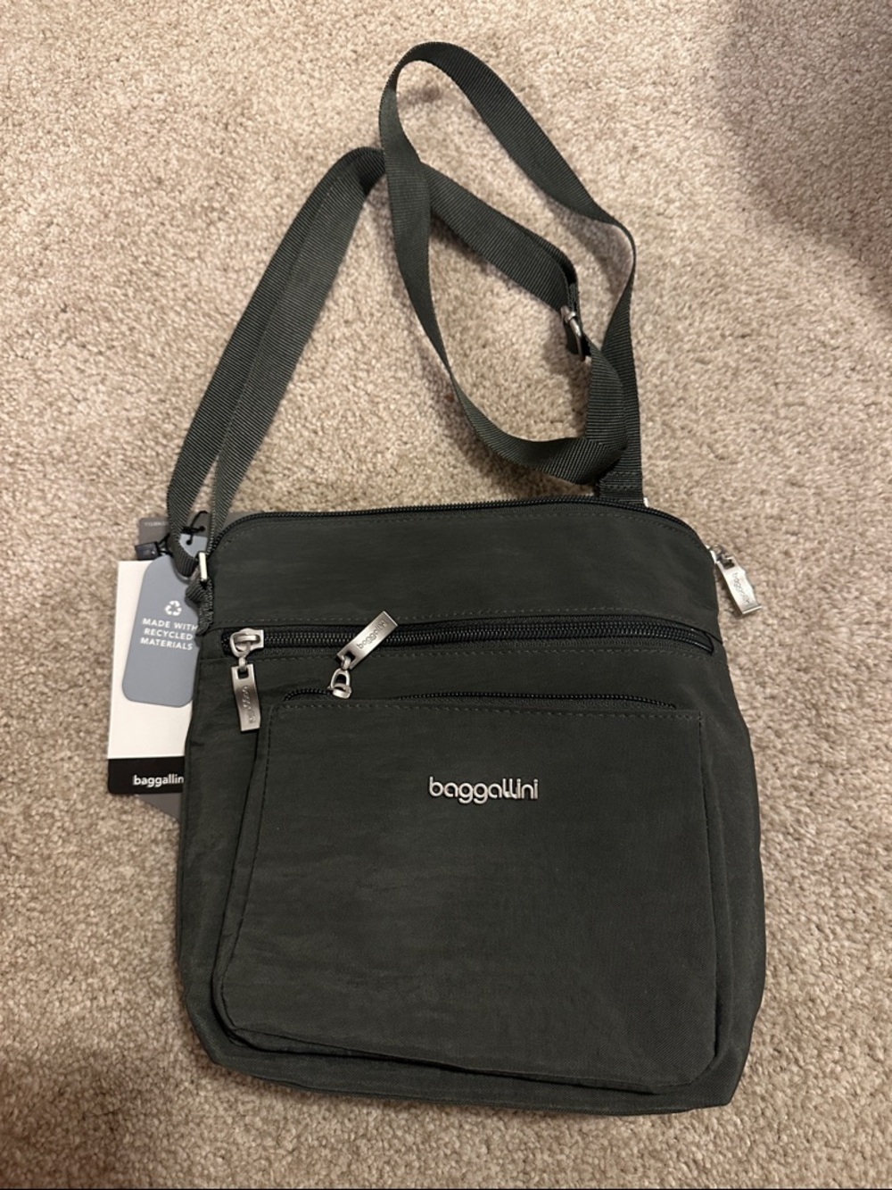 Baggallini Gray Crossbody Bag